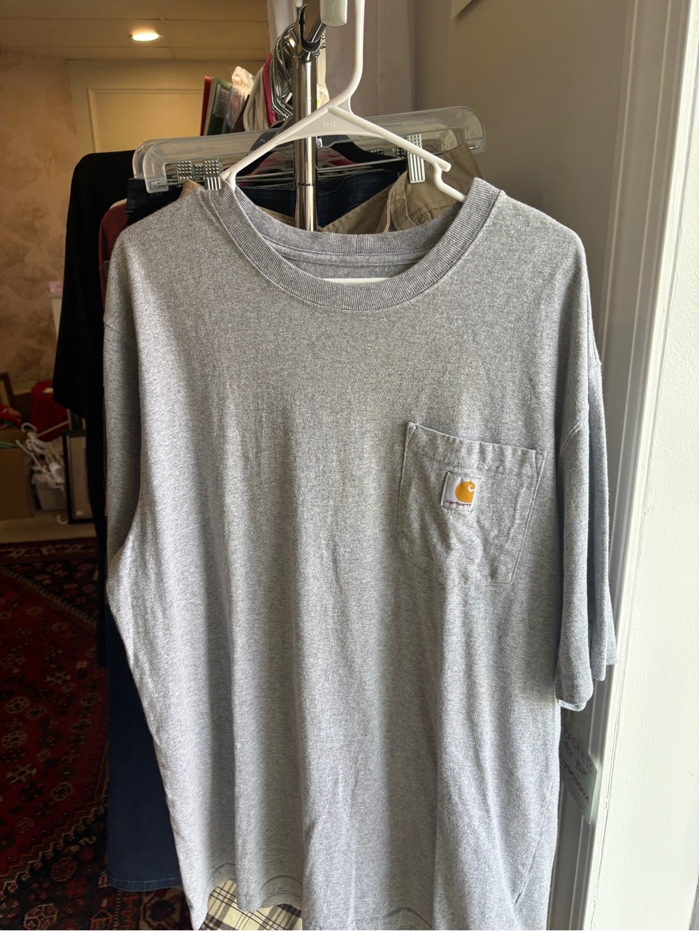 Carhartt Heather Gray Short-Sleeve Pocket Tee